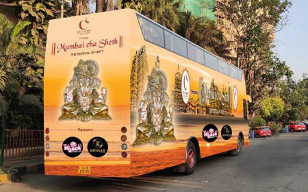 First-Ever Open Double Decker Ganpati Procession in Mumbai: Mumbai Cha Sheth